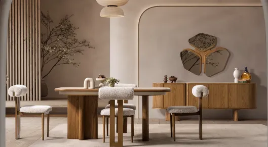 Product img 1, Lotus Ceviz Modern Yemek Odası Takımı